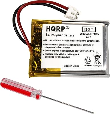 HQRP Battery for Sportdog FieldTrainer 425, 425S, SD-425, SD-425S, FT-125, WetlandHunter 425CAMO, SD-425CAMO, FT-125W Remote Dog Training Transmitter Field-Trainer SAC54-13734 SDT00-13857