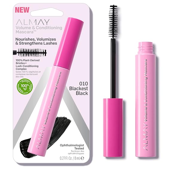 Almay Volume & Conditioning Mascara, 10 Blackest Black, 0.27 fl oz