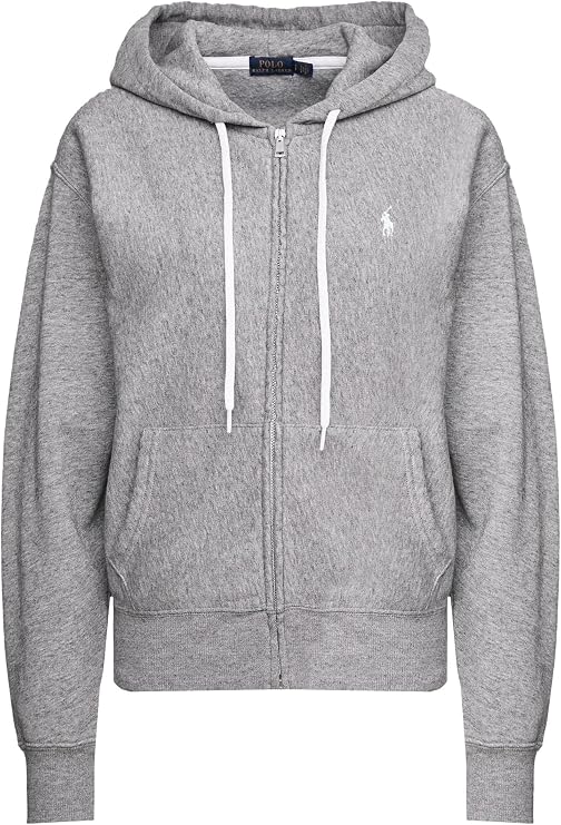 Polo Ralph Lauren Womens Full Zip Hoodie (XS, Grey)