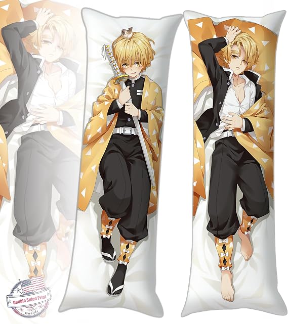 Japanese Anime Hugging Body Pillow Case 19"x59" Decorative Throw Pillow Cover Comic Dakimakura Case for Otaku Hugging Gift (Color_c)
