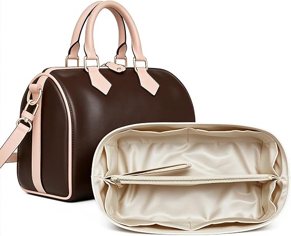 Doxo DupontPaper Purse Organizer Insert for LV Speedy 30, White Beige