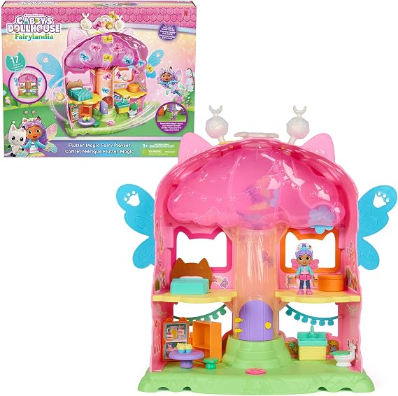 DREAMWORKS GABBY'S DOLLHOUSE Fairylandia Flutter Magic Fairy Playset