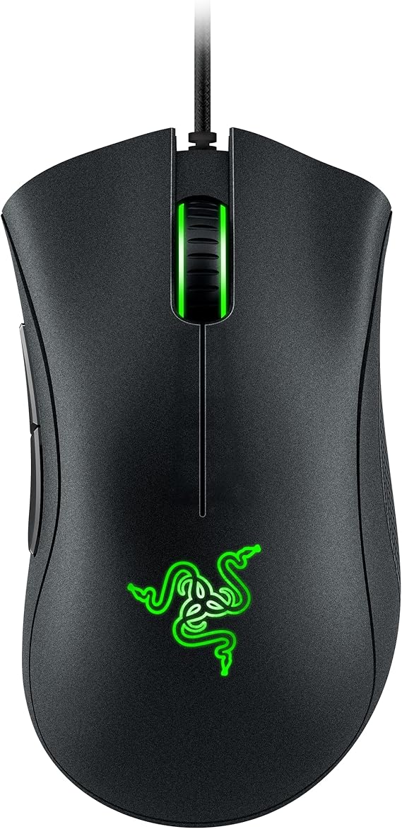 Razer DeathAdder Essential (2021) - Kablolu Oyun Faresi (Optik Sensör, 6400 DPI, 5 Programlanabilir Düğme, Ergonomik Form Faktörü) Siyah