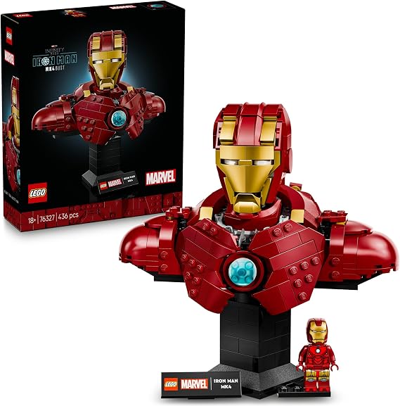Lego 76327 Marvel Iron Man MK4 Bust Toy Birthday Present Block Men Women Marvel Merchandise Figure Competition Robot Figure Goods | Toys, Birthday Present, Blocks, Marvel Goods, Figure, Interior, Fashionable, 436 Pieces