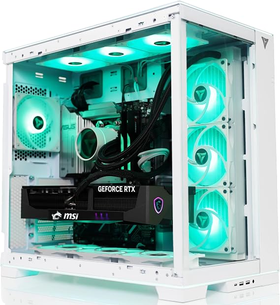 VRLA Tech GeForce RTX 5090 AMD Ryzen 7 9800X3D 64GB RGB DDR5 6000MHz 4TB NVMe 1200W PSU Windows Gaming PC Desktop