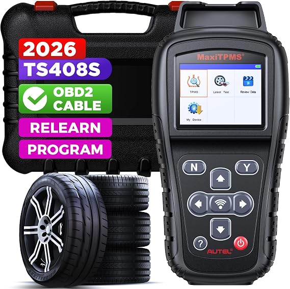 Autel MaxiTPMS TS408S, 2026 TPMS Relearn Tool Update of TS401 TS408 Scanner