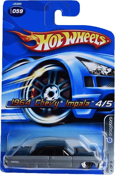 Hot Wheels Dropstars 1964 Chevy Impala #59, Gray