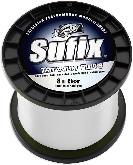 Sufix Tritanium Plus 1/4-Pound Spool Size Fishing Line (Clear, 30-Pound)
