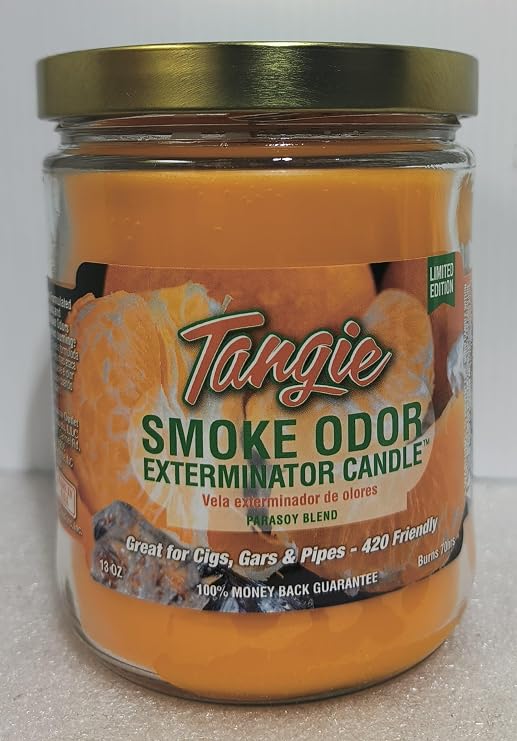 Smoke Odor Exterminator 13oz Jar, Tangie 1 Candle., Orange | (1) candle