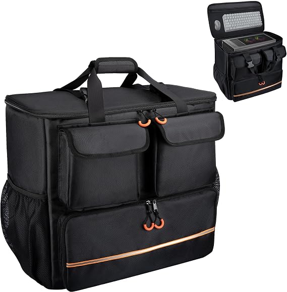 Computer Desktop Mid Tower Large Carrying Case, PC Travel Case | For Computer for Moving, Portable Gaming Backpack for Keyboard, Mouse, Compatible with ATX/M-ATX Mainframe Chassis