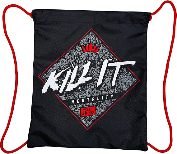 5% Nutrition Rich Piana Kill It Mentality Drawstring Workout Gym Bag