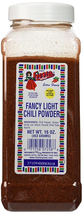 Bolner's Fiesta Fancy Light Chili Powder 16oz