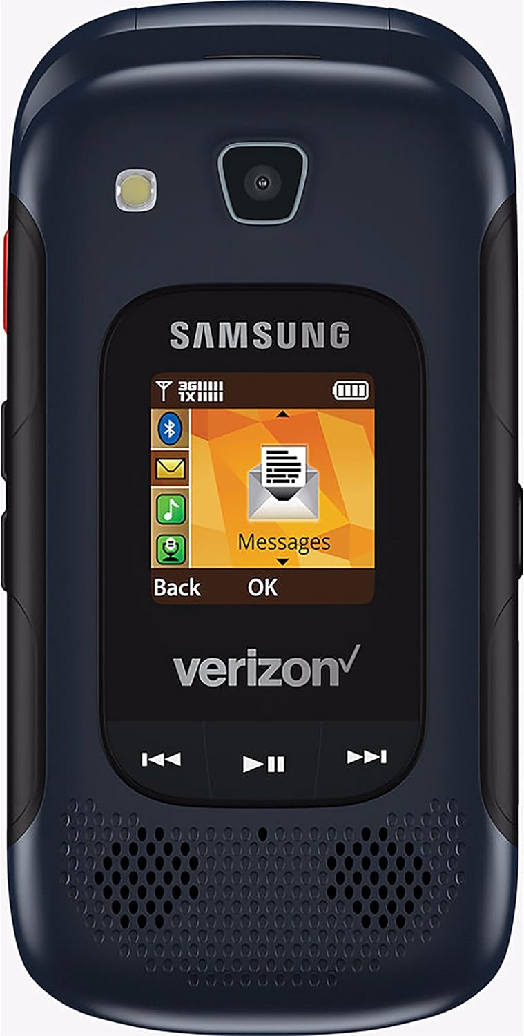 Samsung Convoy 4 B690 Verizon CDMA Rugged Flip Phone w 5MP Camera - Blue Black
