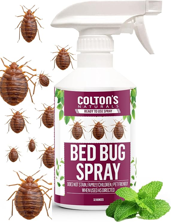 Bed Bug Spray Natural Bed Bug Spray for Mattress, Furniture & Travel | Non-Toxic Natural Bed Bug Treatment for Home