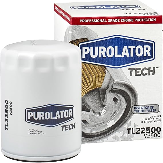 Purolator TL22500 PurolatorTECH Spin On Oil Filter Compatible With Ford F-150, Explorer, Edge, Chevrolet Silverado 1500, Traverse, Tahoe, GMC Acadia, Sierra 1500 and Yukon
