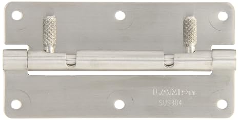 LAMP by Sugatsune Sugatsune HG-OTA100 Stainless Steel 304 Quick Release Hinge with Screw Holes, Satin Finish, 50mm Open Width, 6mm Pin Diameter, 100mm Height