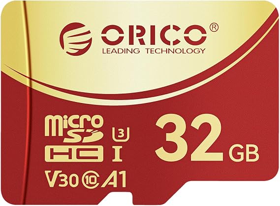 ORICO F3 32GB microSDXC UHS-I Memory Card, 100MB/s, 4K UHD Recoding, U3, Class10, V30, A1, Micro SD for Action Camera, Dash Cam, TF Card