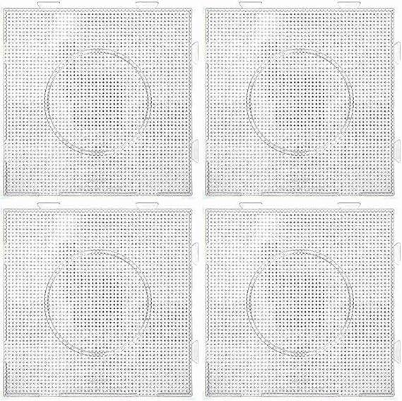 2pcs 2.6mm Mini Fuse Beads Boards, Pegboard Kit with Gift 2 Ironing Paper