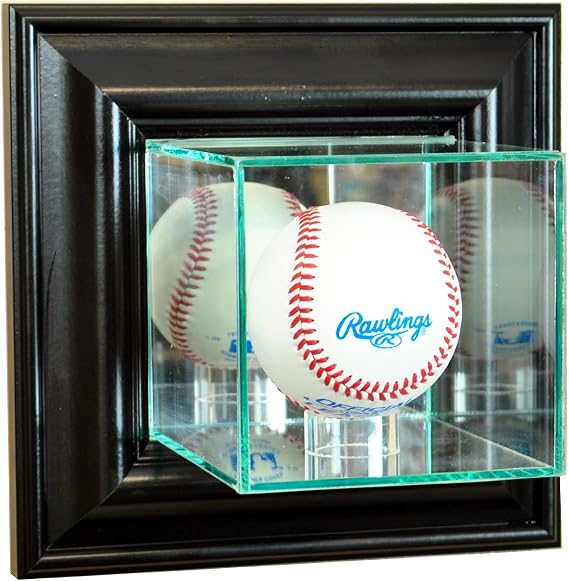 MLB Wall Mounted Baseball Glass Display Case