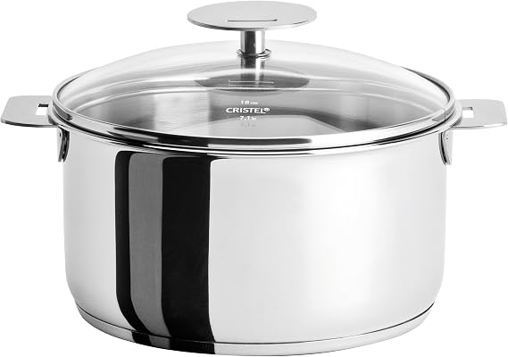 Cristel Mutine F22PK Stewpan, 4 quart, Silver
