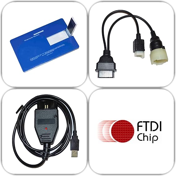 Diagnostic USB Cable Kit for Suzuki SDS 8.70 Outboard Boat Marine
