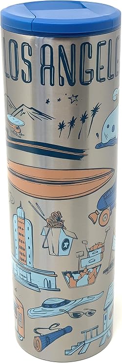 Starbucks Los Angeles Vacuum Insulated Stainless Steel Traveler Tumbler, 16 Oz