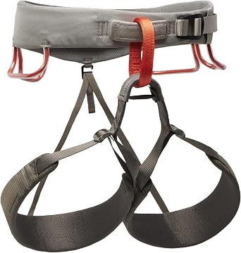 BLACK DIAMOND Mens Momentum Rock Climbing Harness | Dual Core Construction | Adjustable Waist & Leg Loops