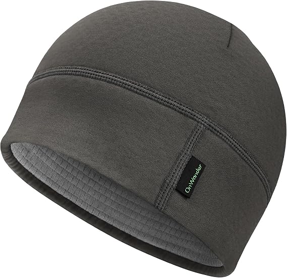 Winter Sports Beanie for Men Women - Uni-Directional Sweat Transport Thermal Skull Cap for Running Cycling Commuting