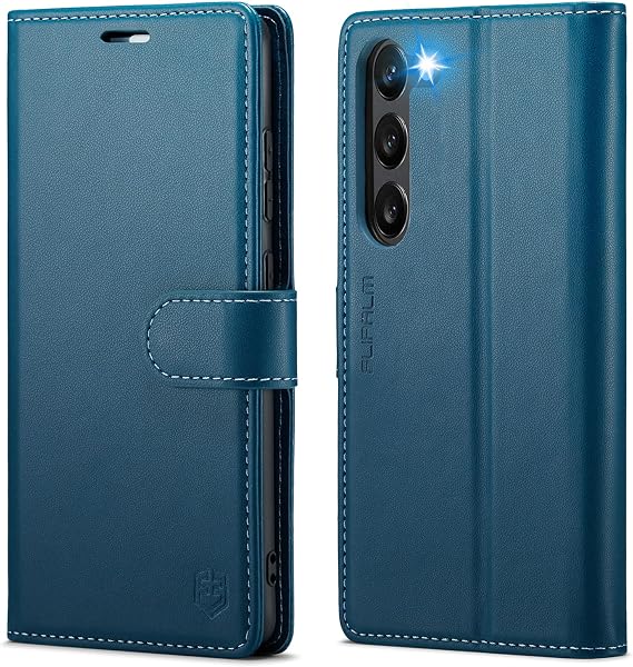 FLIPALM Wallet Case for Samsung Galaxy S23, Blue
