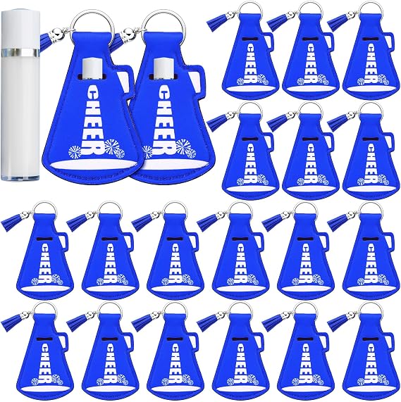 20 Pcs Cheer Lip Balm and Holder Cheerleading Team Gifts