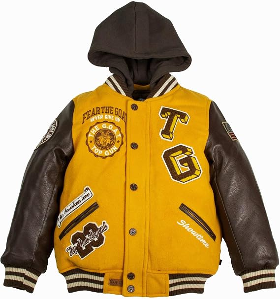 Top Gun Kids' Bear Goat Varsity Jacket
