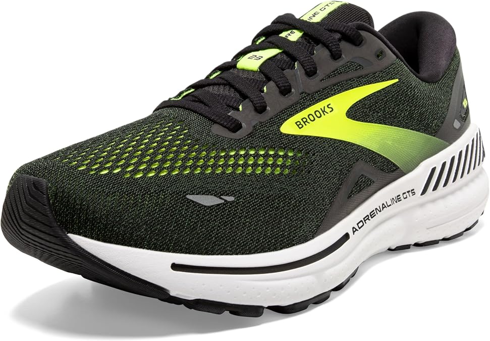 Brooks Men's Adreanline Gts 23Sneaker, Black Nightlife Ebony, 7 US