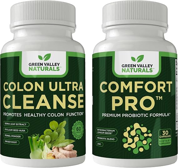 GREEN VALLEY NATURALS Colon Ultra Cleanse and ComfortPro