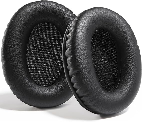 Kingston HyperX Cloud II / Cloud 2 / Cloud 1 için Profesyonel Suni Deri Yedek Yastıklar, Daha Fazla Konfor ve Dayanıklılık İçin Yüksek Kaliteli Hafızalı Köpük Kullanır (Protein Pili-Siyah)