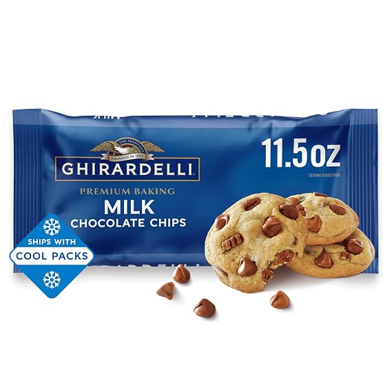 Ghirardelli Milk Chocolate Premium Baking Chips, 11.5 Oz, 12Count