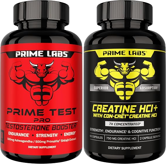 Prime Labs Prime Test Pro + Creatine HCl Capsules