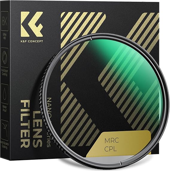 K&F CONCEPT 28 Çok Katmanlı Kaplamalı 82mm Dairesel Polarize Lens Filtresi
