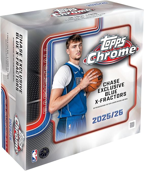 2025-26 Topps Chrome Basketball - Factory Sealed - Mega Box