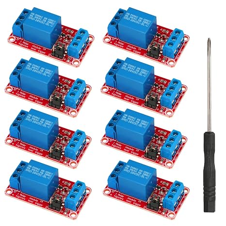 8 Pcs DC 24V Relay 1 Channel Module
