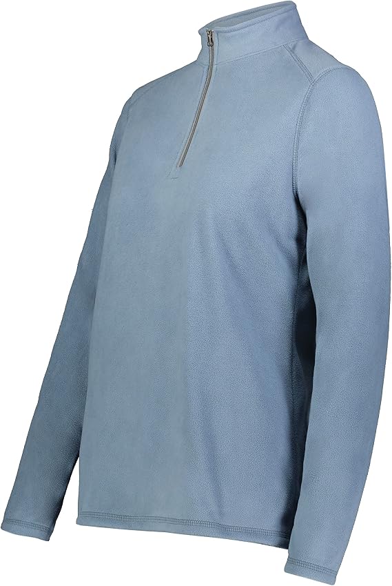 Augusta Sportswear Women's Augusta Sportswear Womens Micro-lite Fleece Quarter Zip Lightweight Eco-revive Pullover for Training and Outdoor Wear