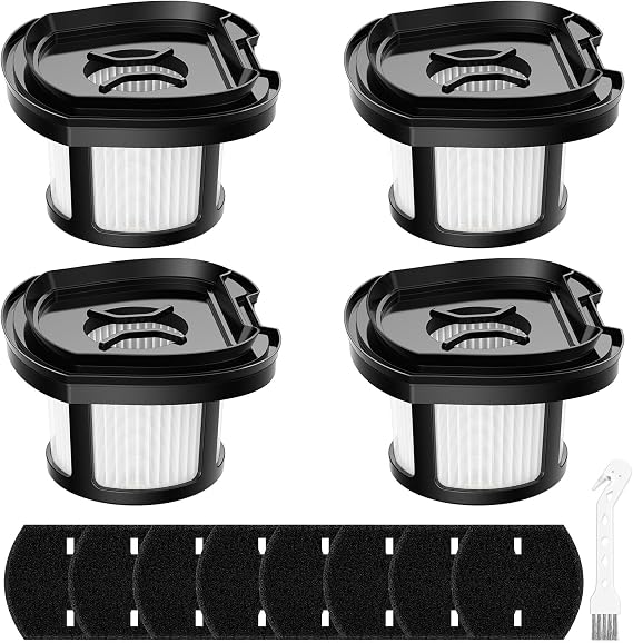 4 Pack 2284W 2390A Vacuum Replacement Filter for Bissell Pet Hair Eraser | For Bissell Pet Hair Eraser Hand Vacuum 2284W, 2390, 2390A, 2579, 2389, Part 1614212 1614203 1614204,4 Mesh & 8 Foam Filters