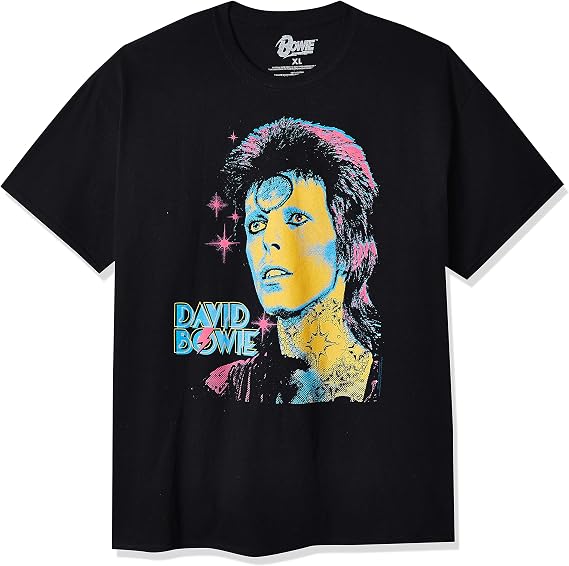 Liquid Blue Unisex Adult David Bowie Ziggy Retro Print T-Shirt
