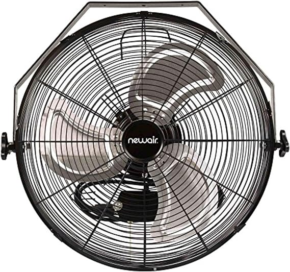 NewAir 18" Wall Mount Fan, Heavy Duty Industrial Shop and Garage Fan
