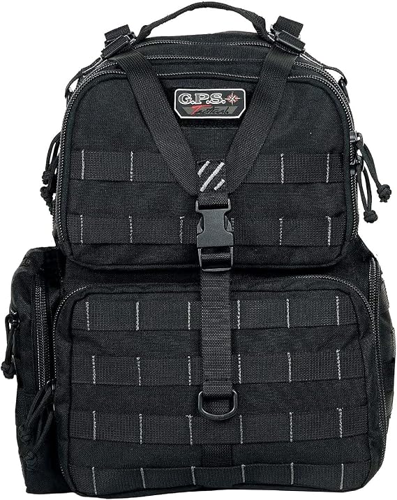 G.P.S Tactical Range Backpack, Black, Large