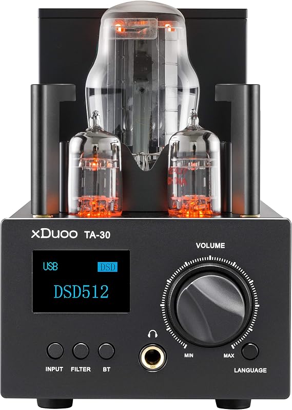 xDuoo TA-30 Bluetooth 5.0 ES9038Q2M DAC&Tube Headphone Amp USB/Coax/Opt Input Amplifier