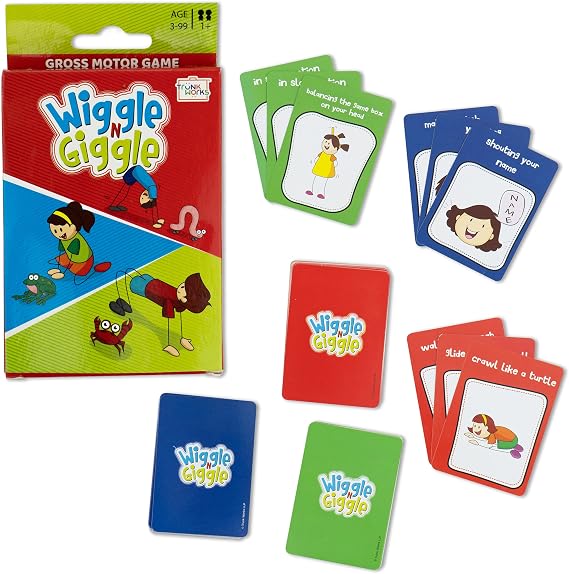 Wiggle N Giggle Travel Card Game | Motor Skills | Animal Movements | Fun Physical Activity for Kids Ages 3 4 5 6 +