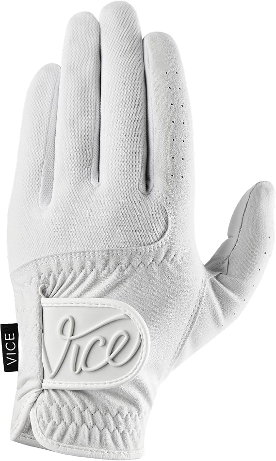 Vice Duro Golf Gloves, White