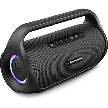 Tronsmart Bluetooth speaker, Beat controlled light show, 50W stereo sound, 15 hours battery, with Power Bank, advanced IPX6 waterproof, outdoor party speaker, for garden, outdoor, camping