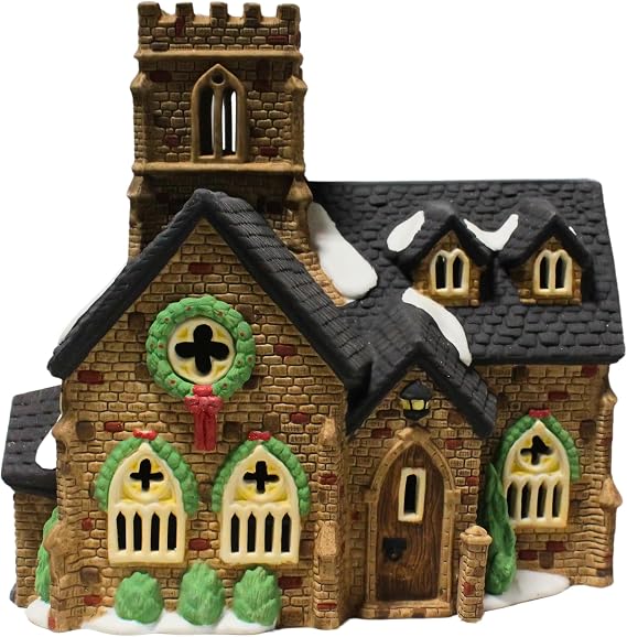 Dept 56 Lighted Knottinghill Church (#55824, Heritage Village Collection, Dickens Village Series), Retired Collectible