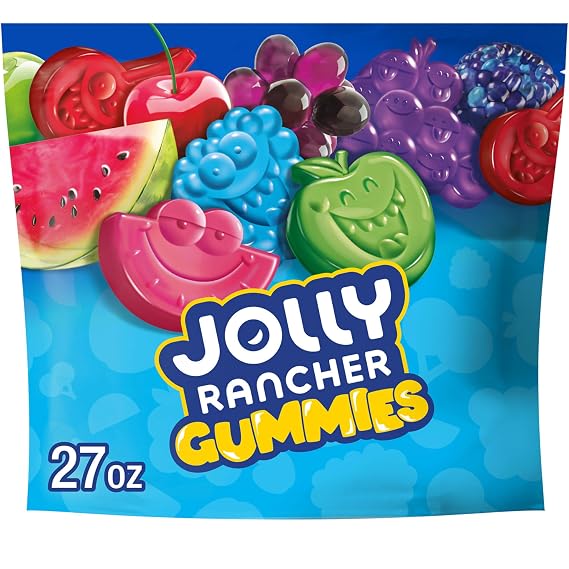 JOLLY RANCHER Gummies Original Fruit Gummy Candy Bag, 27 oz